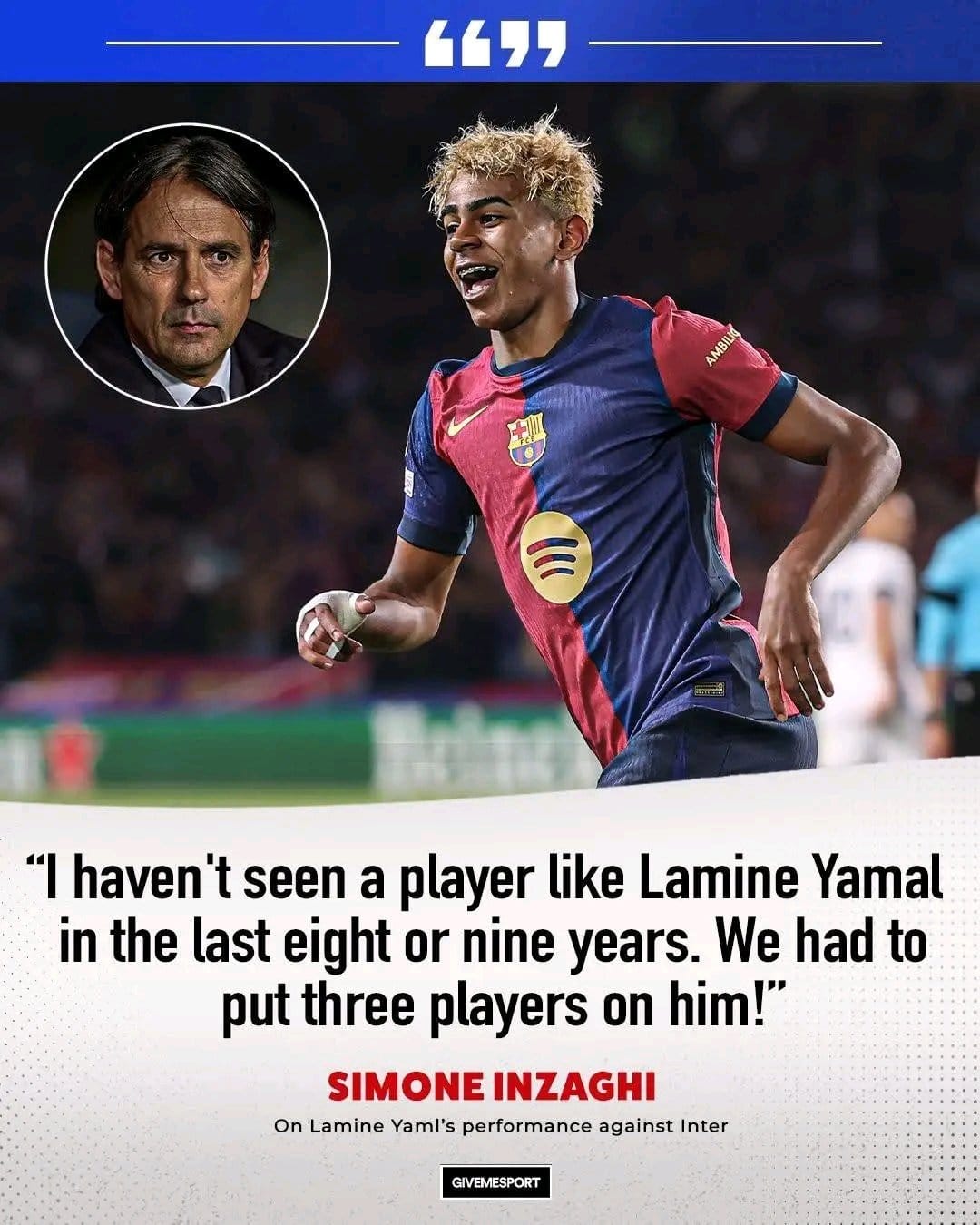 Barca’s Lamine Yamal should be stopped for Inter Milan to reach final – Inzaghi